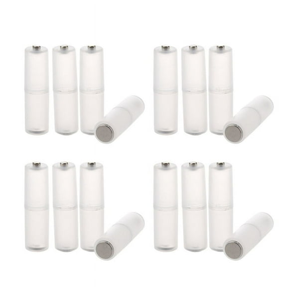 16 Pcs AAA to AA Battery Cell Converter Adaptor Cylindrical Case Holder
