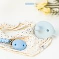 thumbnail image 4 of Kids Heroes One-Piece Silicone Pacifiers for Babies 3-36 Months, BPA-Free, 2 Pack, Blue and Grey, 4 of 14