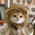 thumbnail image 6 of Lion Mane Wig for Dog and Cat Outfits Pet Adjustable Washable Comfortable Fancy Lion Hair Cat Clothes Dress for Christmas Easter Festival Party (Brown,S), 6 of 8