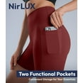 thumbnail image 5 of Nirlux Womens Biker Shorts With Pockets-Yoga Shorts For Women Regular & Plus Size For Gym & Yoga Size 18, 6" Inseam, Rio Red, 5 of 6