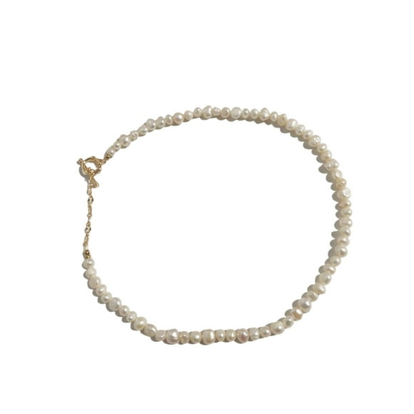 Pearl Choker Birthday Party Festival Wedding Vintage Jewelry Engagement Short Beaded Necklace Work Date Decor Sweet Jewelry Female