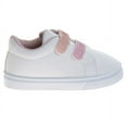 thumbnail image 2 of Laura Ashley Hook And Loop Casual Sneakers. (Toddler Little Kids)White Pink, Size: 12, 2 of 6