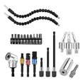 thumbnail image 1 of Kit De Adaptador De Taladro Eléctrico Con Angular 105° 24 Pcs, Negro, 1 of 5