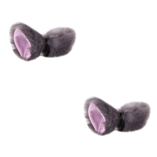 Qarigey Gran oferta, Cosplay, fiesta de Halloween, gato, zorro, orejas largas de pelo, disfraz de Anime, pinza para el pelo, accesorios para la No.09 2piezas