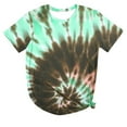 thumbnail image 1 of CHOK Hauts d'Été pour Femmes, T-Shirt Imprimé Teinture sur Nœuds à Col Rond et Manches Courtes, Tunique Décontractée pour Vacances, 1 of 6
