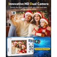 thumbnail image 2 of Cámara digital YOODEE FHD 4K, 48 MP, vlogging, zoom 16X, 32 GB, blanca, 2 of 9