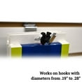 thumbnail image 3 of Black Peg Hook Stoppers, Squeeze & Pinch Inventory Control Clips to Help Keep Merchandise on Hooks, 50 Pack, 3 of 6