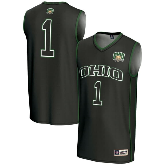 Male GameDay Greats #1 Black Ohio Bobcats Lightweight Basketball Jersey
