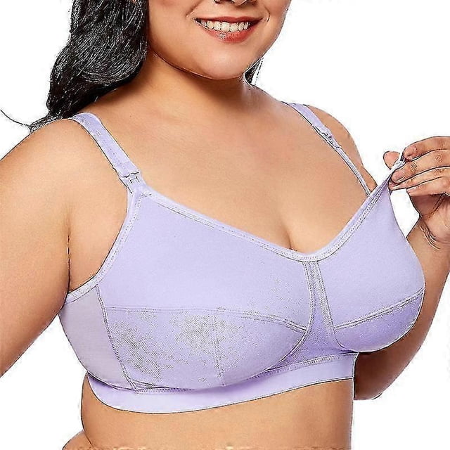 Women Breathable Supportive Cotton Maternity Nursing Bra Plus Size