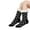 Black, variant on Hold Ups Stockings Women Women's Thermal Winter Stockings Thick Opaque Thigh High Socks Warm Knitted Over The Knee Socks Stockings Women's Winter Soft Warm Cozy Fleece Lined Fuzzy Slipper Socks with