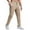 Khaki, variant on PINSPARK Mens Joggers with Zipper Pockets Lightweight Athletic Track Pants Quick Dry Workout Gym Sweatpants for Men