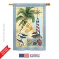 thumbnail image 2 of Breeze Decor BD-NA-H-107052-IP-BO-DS02-US Lighthouse Letters Coastal - Everyday Nautical Impressions Decorative Vertical House Flag - 28 x 40 in., 2 of 4