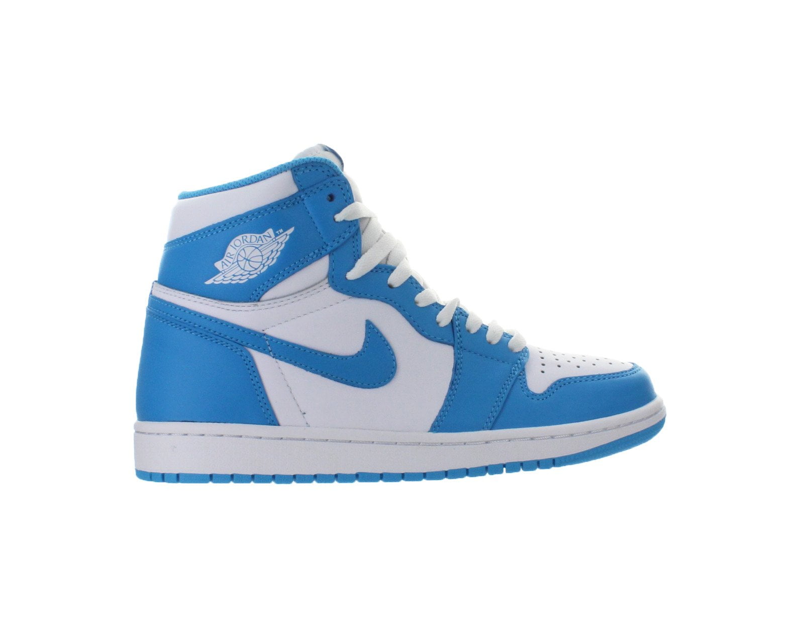 Mens Air Jordan 1 Retro High OG UNC White Dark Powder Blue Carolina 55 - Walmart.com