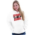 thumbnail image 3 of Sprawl and Brawl Muay Thai Fight Unisex Plus Fleece Graphic Hoodie Brisco Brands 3X, 3 of 5