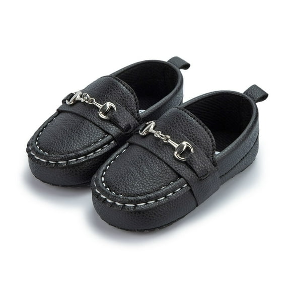 Meckior Baby Girls Boys Loafers Infant Crib Shoes Newborn PU Sneakers for First Walkers 3-18 Months