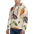 thumbnail image 3 of Lsque Cute Vegetables Pattern Casual Men's Hoodie,Hooded Sweatshirt with Kangaroo Pocket,Pullover Hoodie-Medium, 3 of 7