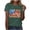 A33 Green, variant on Mifsaly Patriotic Shirts for Women Crewneck Short Sleeve Tops Summer Casual Cotton American Flag Graphic T Shirts 2026 XXL