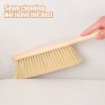thumbnail image 7 of Soft Bristle Cleaning Brush | Long Handle Dusting Tool for Sofa, Bed Sheets, Furniture, Desk, Quilt, Car | Wooden Handle | Dense Thick Bristles | 36x1.2cm | 1 Pc Yellow, 7 of 7