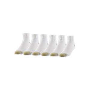 Goldtoe Men's Classic Sport Cushion Quarter Socks, 6-Pack