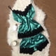 thumbnail image 3 of Gibobby Lencería sexy de mujer tanga Lencería Satén Nueva tentación Camisón Ropa interior de encaje Ropa de dormir Ropa interior sexy(Azul M), 3 of 3