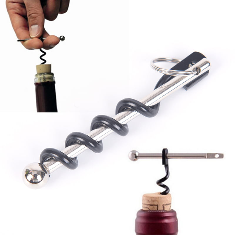 Outdoor EDC Red Wine Bottle Opener Keyring Tool Camping Survival Equipment TH*wk 