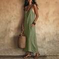 thumbnail image 6 of zbxnLI Women's Maxi Dress Spaghetti Strap Casual Loose Long Dresses with Pockets Summer Beach Vacation Sundress, 6 of 7