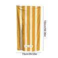 thumbnail image 3 of Rewenti 59X29.52In Summer Soft Absorbent Beach towel Fiber Striped Machines Washable Quicks Drying, 3 of 6