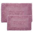 thumbnail image 2 of Somerset Home 2-Piece Bathroom Rugs Set - Machine Washable Cotton Bathroom Mat Set for Washroom, Kitchen, or Laundry Room (Red), 2 of 4