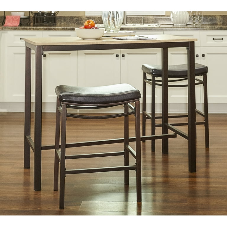 Linon Betty 3-Piece Casual Dining Tavern Set, Seat Height