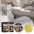 thumbnail image 3 of Clearance, Car Leather Care Wax, Car Seat Maintenance Wax, All-Natural Leather Conditioner And Cleaner, Leather Stain Removal Brightening Cleaning Car Leather Care Wax, 3 of 4