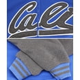 thumbnail image 4 of Men's Athletic California Sherpa Fleece Lined Cali Zip Up Hoodie Jacket (Royal Blue Charcoal, L), 4 of 4