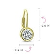 thumbnail image 4 of Bling Jewelry Womens 50CT Brilliant Cut CZ Drop Earrings Gold Plated Sterling Silver, 4 of 5