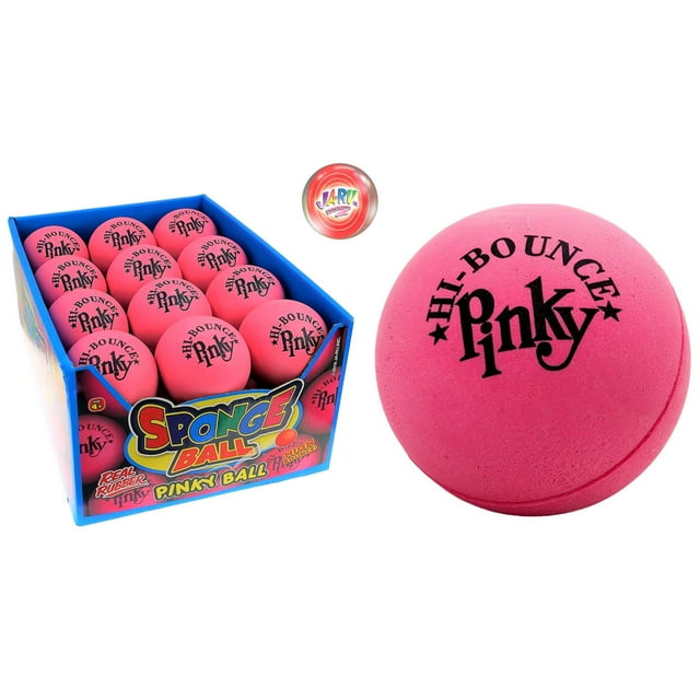 Pelota hinchable JA-RU Hi-Bounce de goma rosa para niños (24 unidades)