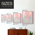 thumbnail image 4 of Blushing Abstract I Framed Print in Pink Solid Wood Framed Print No Nail Hanging, 4 of 6
