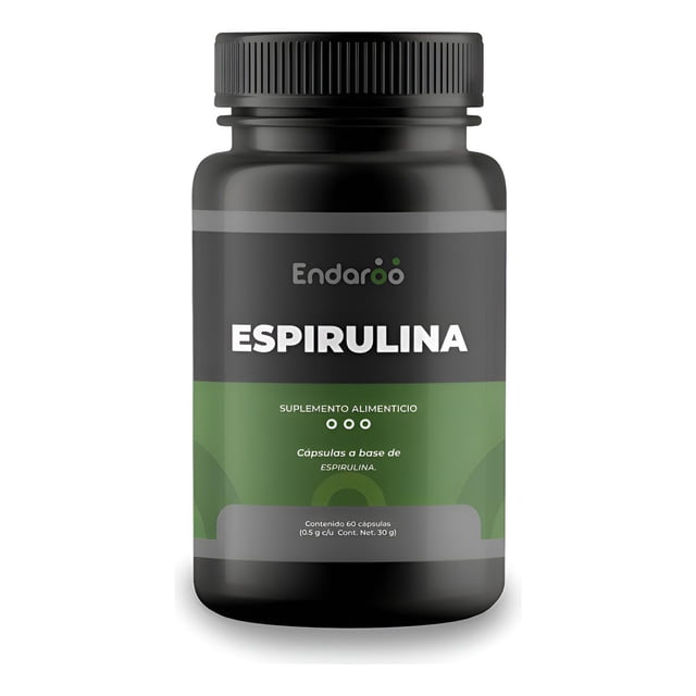 Alga Espirulina 500 Mg - 60 Cápsulas Sin Sabor