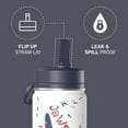 thumbnail image 3 of Hydrapeak Mini 14oz Fun Sticker Print Water Bottle with Straw Lid, Stainless Steel Double Wall Insulated Water Bottle, Leak-Proof and Spill-Proof Water Bottle, Jaw, 3 of 6