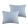 thumbnail image 3 of Juego de ropa de cama Benzara Fys Queen, tejido en jacquard azul, 3 piezas, 3 of 6