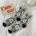thumbnail image 6 of Women Vintage Pink Floral Patterned Cute Ruffle Cotton Ankle Socks 5 Pairs, 6 of 6