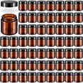 thumbnail image 1 of Frascos de vidrio Norme de 4 oz/120 ml con tapas redondas a prueba de fugas, 96 unidades, 1 of 6