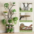 thumbnail image 5 of 66" Tall Plant Stand Indoor with Grow Light - 7 Tiered Metal Plant Shelf Indoor, Plant Stands for Indoor Plants Multiple, Tree Shaped Flower Stand Holder, Corner Plant Rack for Living Room, Patio, 5 of 9
