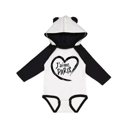 

Inktastic J aime Paris- I love Paris- heart Gift Baby Boy or Baby Girl Long Sleeve Bodysuit
