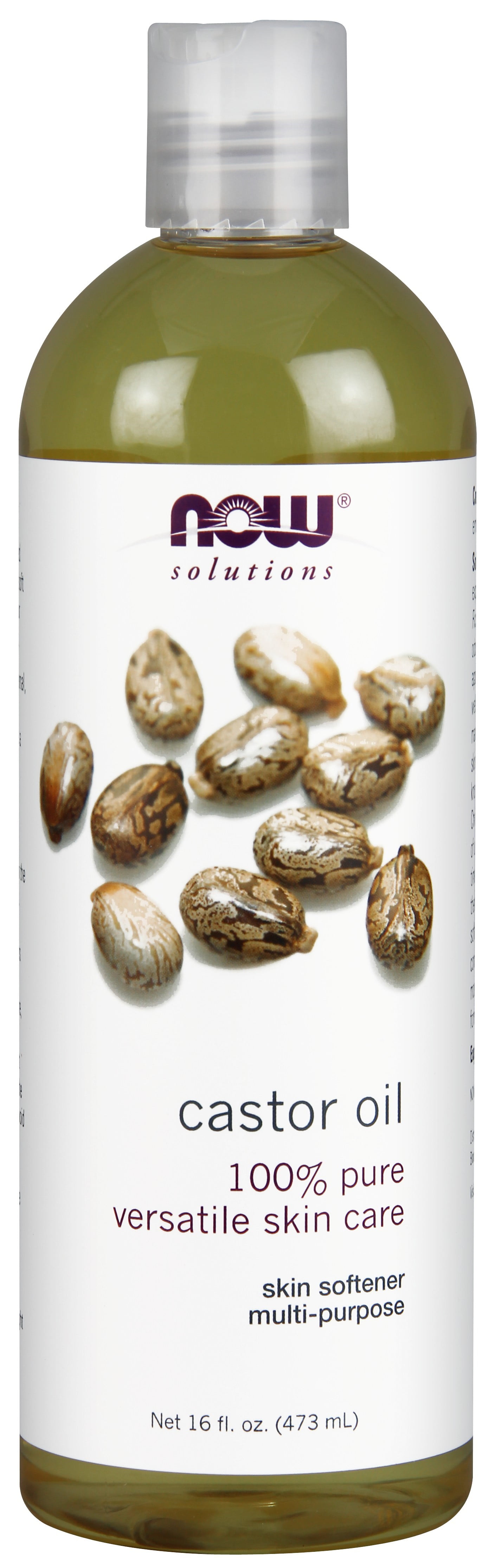 Now, 100 Pure Castor Oil for Skincare, 16 oz