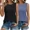 Black+Blue, variant on 2 Pack Womens Tank Tops 2025 Loose Fit Casual V Neck Shirts Flowy Sleeveless Summer Tops