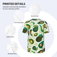 thumbnail image 4 of Balery Green Avocado Baseball Jersey for Men Casual Button Down Shirts Short Sleeve Active Team Sports Uniform-3X-Large, 4 of 9