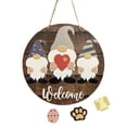 thumbnail image 3 of CSCHome 11.81inch Welcome Sign Gnomes Wooden Farmhouse Style Hanging Decor for the Front Garden, 3 of 8