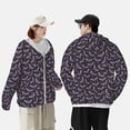 thumbnail image 4 of Fotbe Bat Purple Chaqueta con Protección Solar UPF 50+ para Hombre y Mujer, Camisa con Capucha y Bolsillos-X-Large, 4 of 7