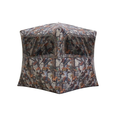 UPC: 0012642002489 | Barronett Blinds® Grounder 350 Portable Hub Blind 3-Person Bloodtrail® Woodland GR351BT