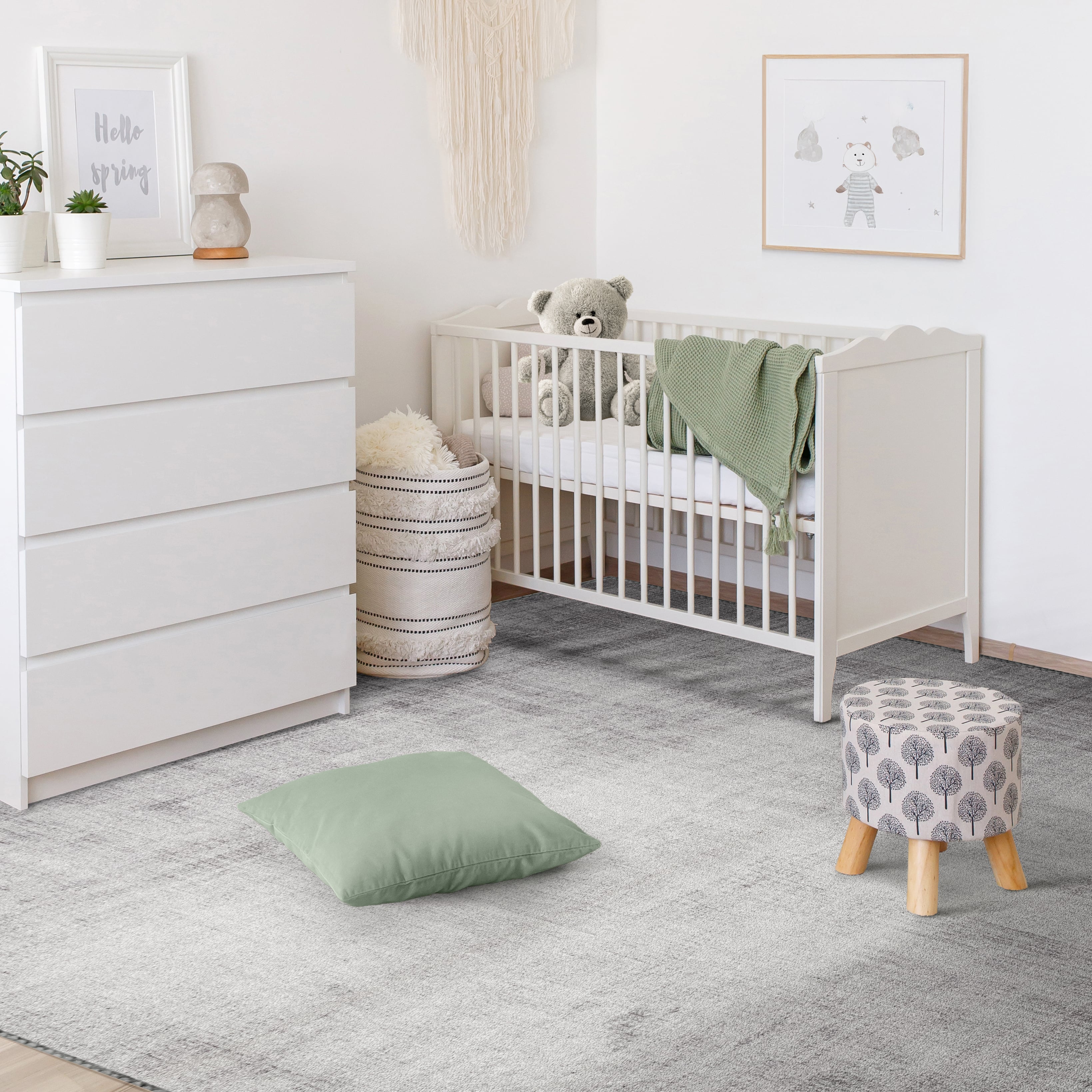 Sorbus 8x10 Washable Area Rug – Non-Slip, Vintage Low Pile Rug for Living Room & Bedroom