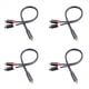 thumbnail image 1 of 4X Cable Macho A Hembra Cable de Audio 2 Macho Divisor Cable Auxiliar para TV PC DVD Altavoz Amplificadores de Audio Subwoofer, 1 of 9