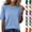 #03 Blue, variant on Women's Regular Fit Tops Crew Neck Short Sleeve Wool Blend Sweater Shirts Fine Knit Lightweight Business Casual Summer Elegant Blouses, #03 Pink, M